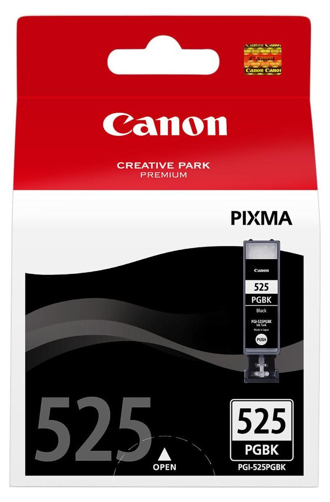 Canon PGI-525BK, Czarny, Tusz na bazie pigmentu, 1 szt. Zdjęcie produktu 