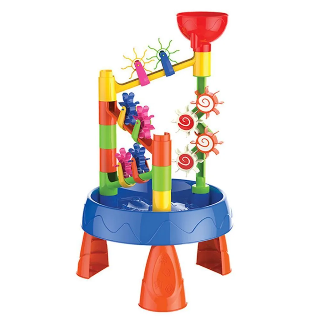 Bac de Jeu Sable et Eau Sans Salissure - Table de Plage Enfant Ergonomique