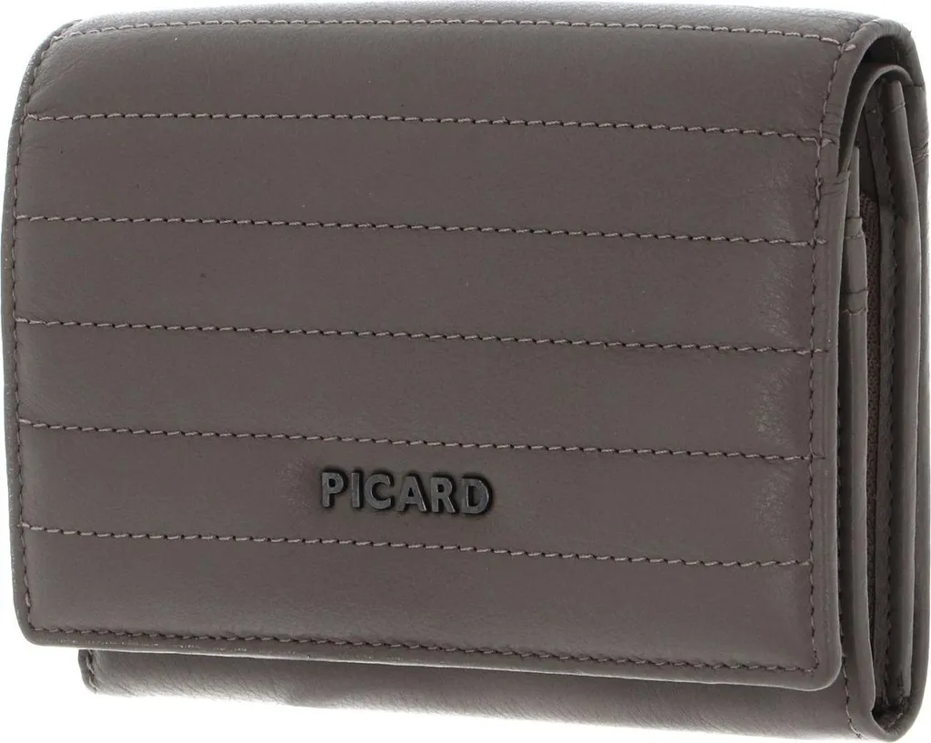 PICARD Evolute 1 Wallet Gravel | Portafoglio RFID in Pelle Grigia