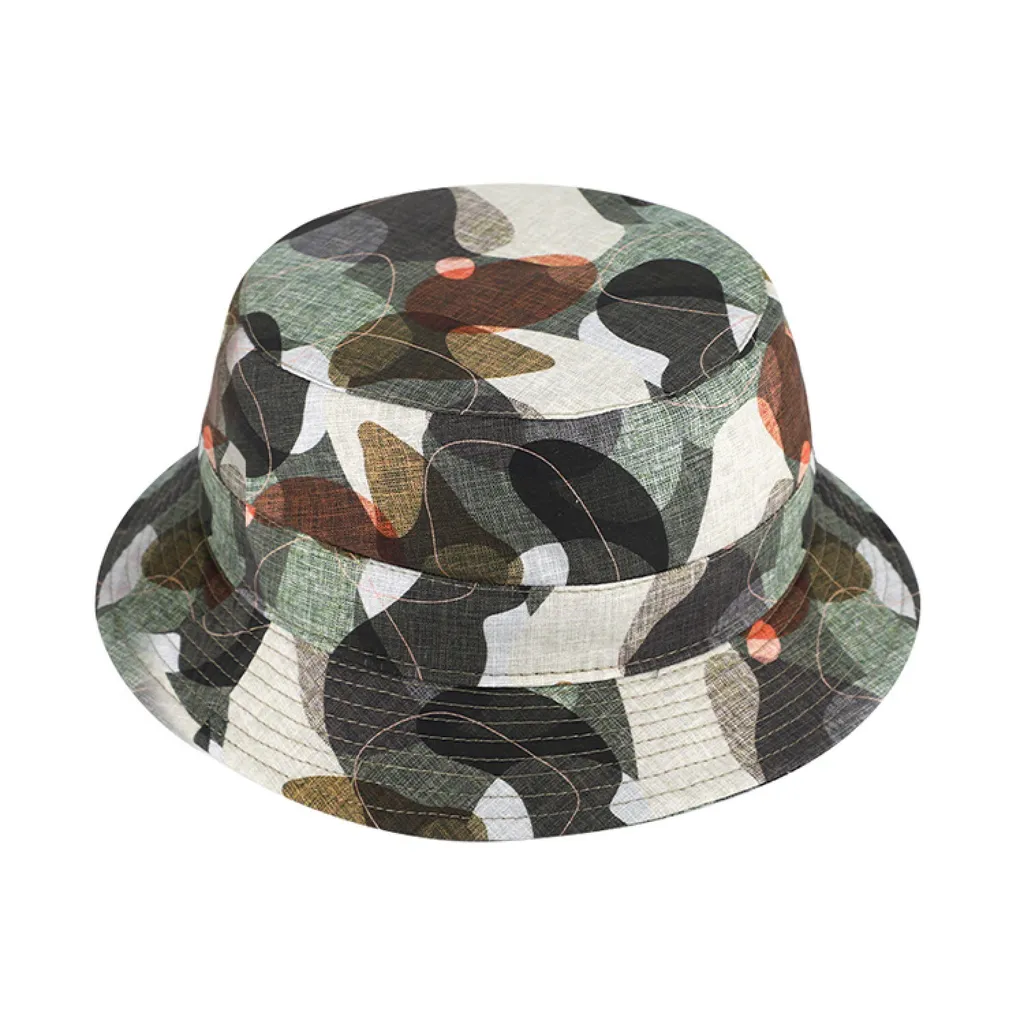 Fiebig Cappello Pescatore Fantasia Oliva - Taglia 59 UV Protect