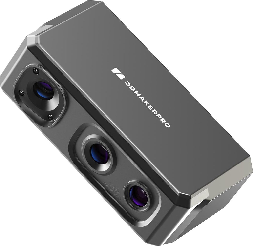 3DMakerpro Seal 3D-Scanner fuer 3D-Drucker mit 0,01 mm Genauigkeit, 24-Bit-Farbkamera, 10?FPS Scangeschwindigkeit, Anti-Shake-Scan, 3D-Modell-Scann...