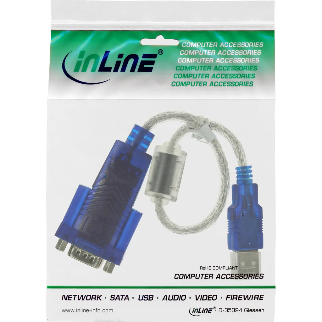 InLine 33304D Cavo Adattatore USB Seriale Premium RS232 RS-232 COM - 2