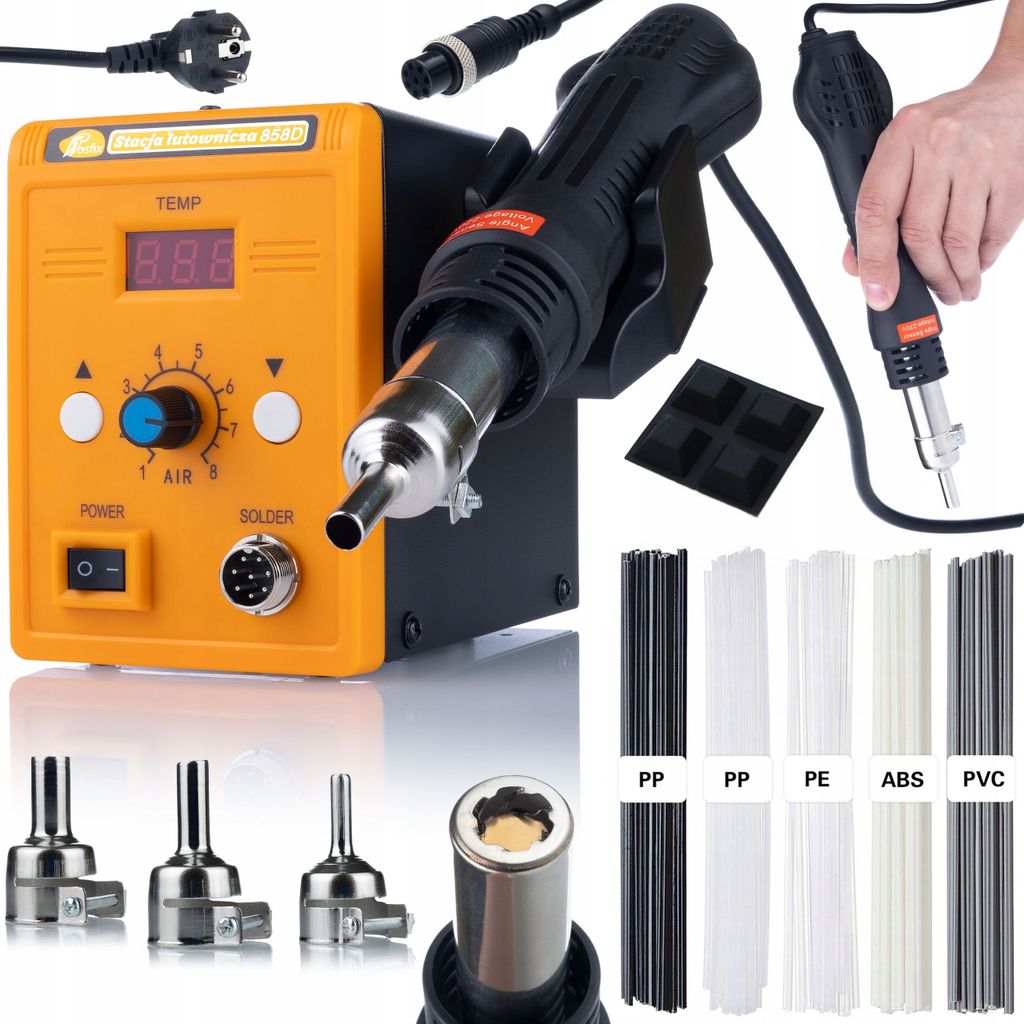 Rosfix 858D Heißluftlötstation + Prowelder Kit Mini Rosfix Lötset
