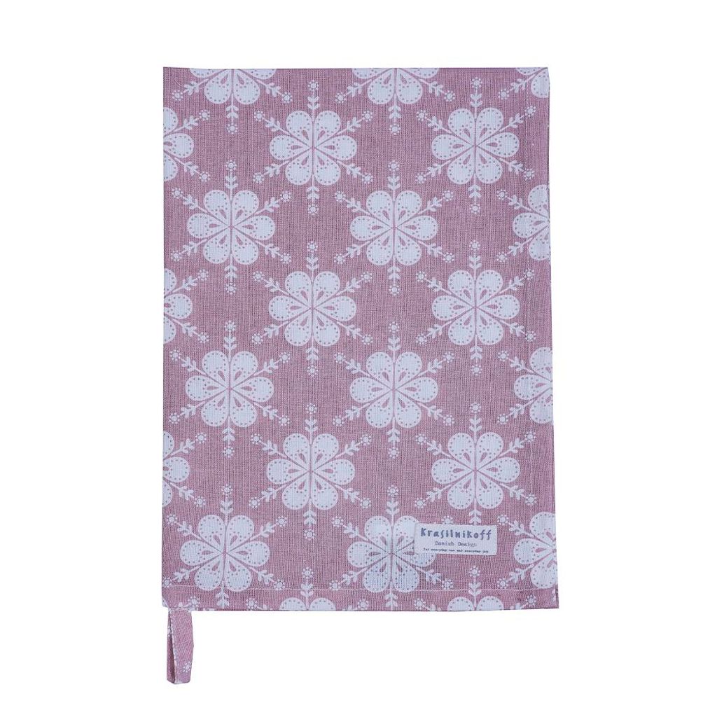 Krasilnikoff – Geschirrtuch KW13753 – Flowers / Blumen, Rose