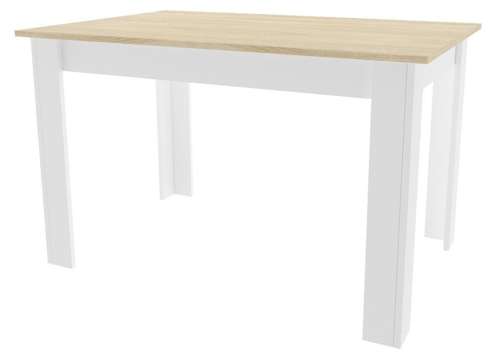 Table - Leobert - Np - Chêne Sonoma + Blanc - 120 X 80 X 75 Image du produit 