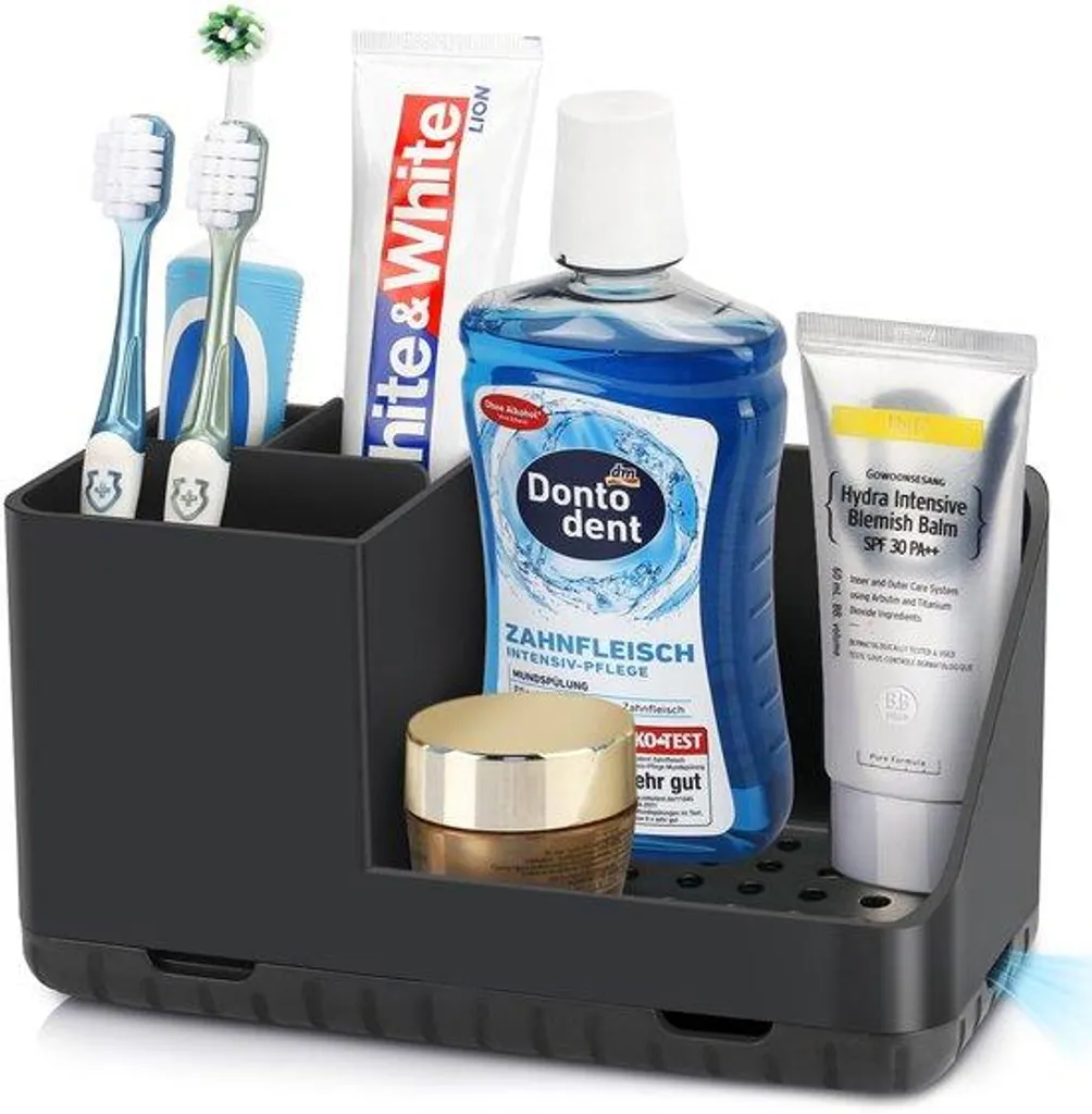 Organisateur de salle de bain pour brosses à dents électriques et bijoux