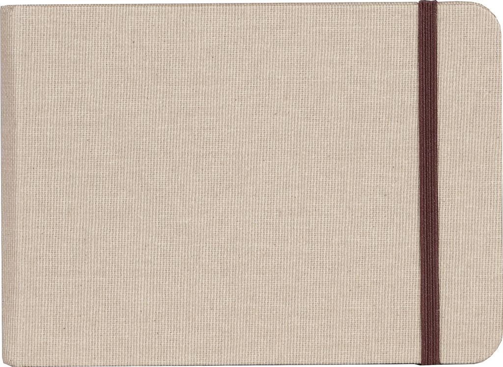 Clairefontaine Reisealbum A6 Goldine Leinen, 32 Blatt 180g - Natur 96101C