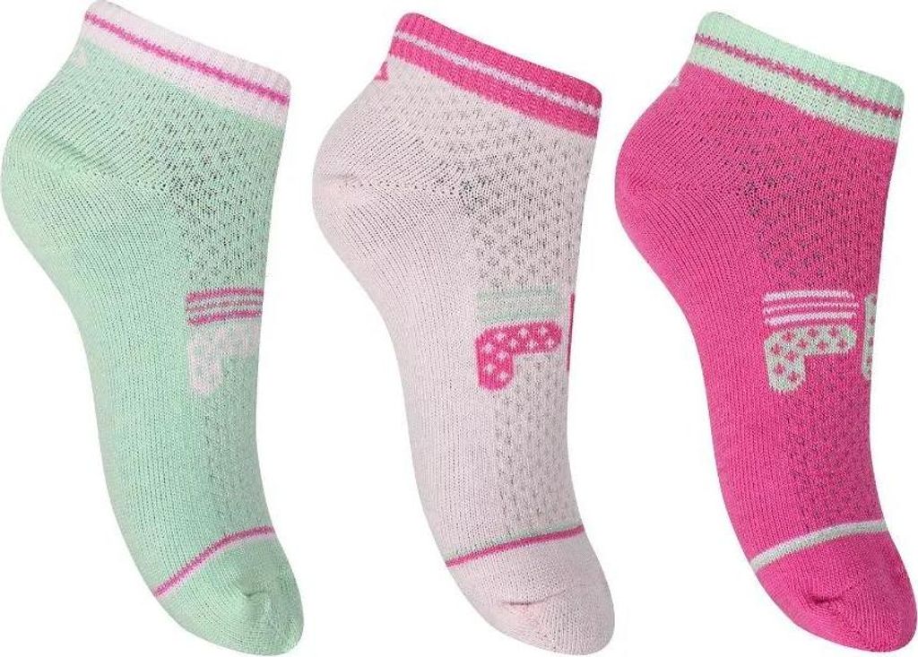Fila Socken 3er-Pack Jr Girl Quarter Lipstick Mix