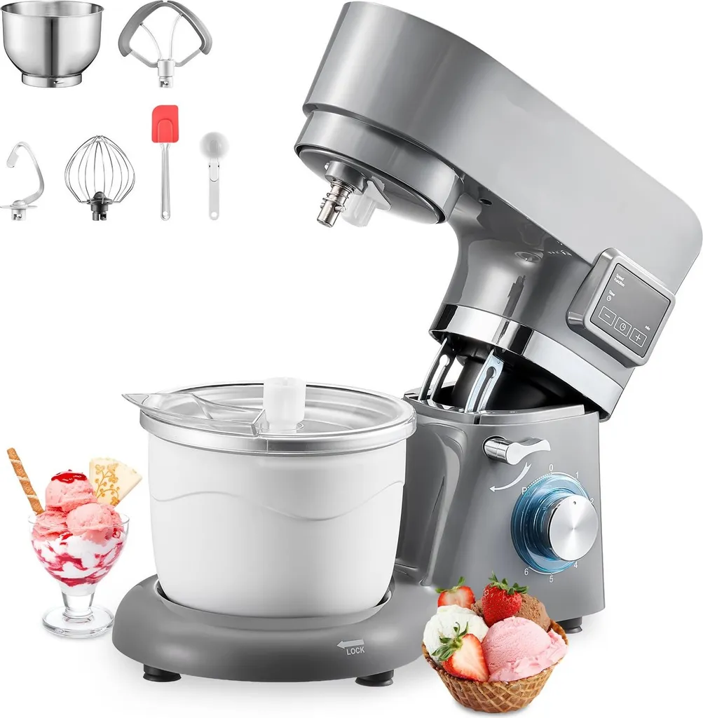 Machine à glace 1,7 L avec écran LED et minuterie 1400W - Modèle ICE-G20