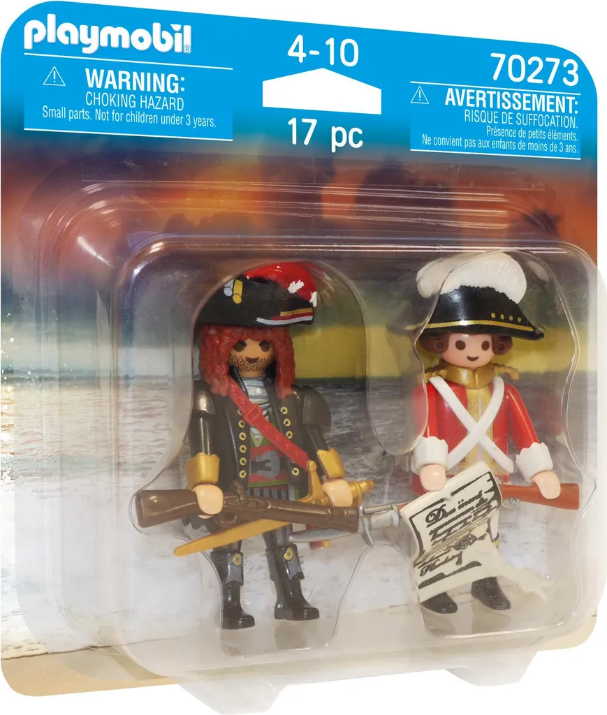 Figurine Pirate PLAYMOBIL 70273 Capitaine en Jupe Rouge pour Enfants