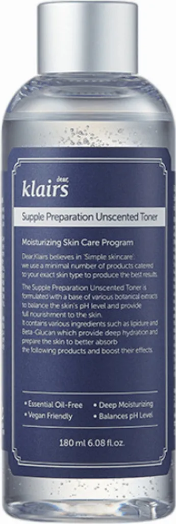 Tonico Klairs Unscented 180ml | Prepara la tua Pelle al Meglio