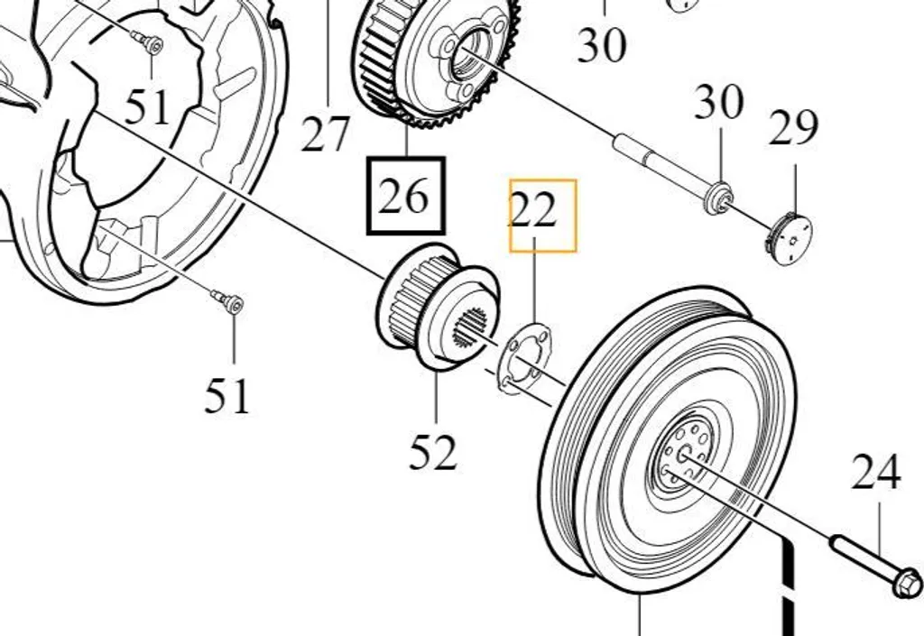 Galet enrouleur de courroie 32213098 Volvo XC70 S80 V70 - Qualité OEM