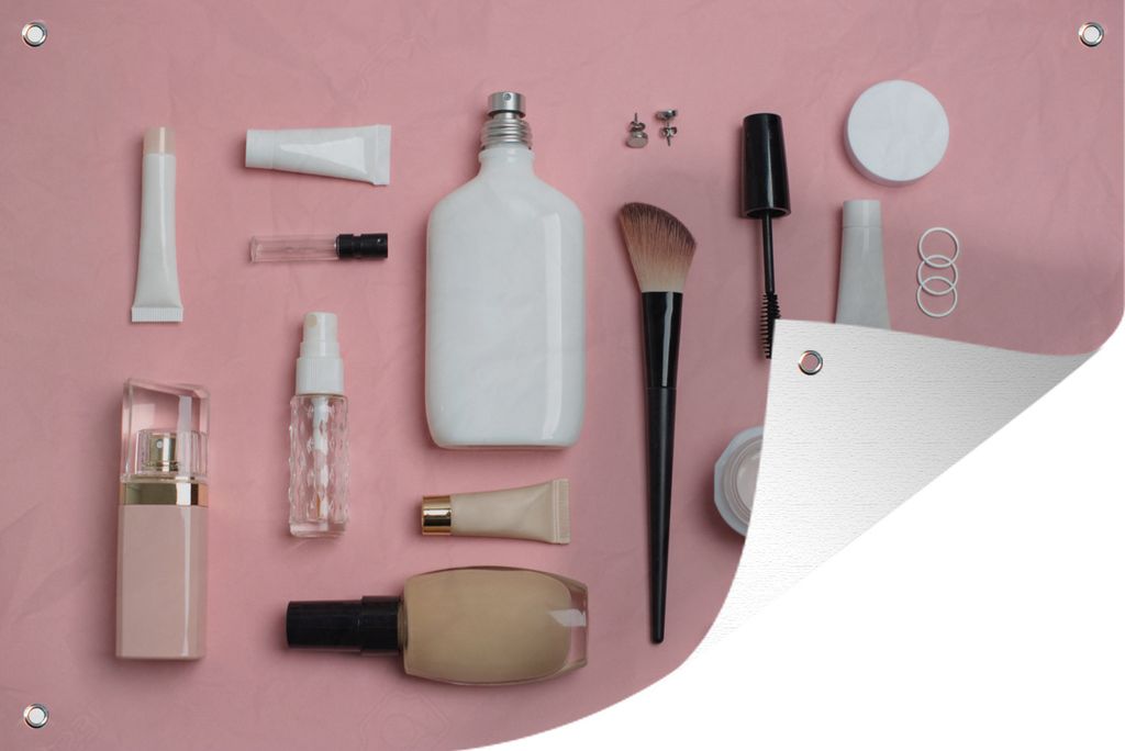 MuchoWow 60x40 cm Outdoor-Poster Gartendeko Sichtschutz Garten Poster für den Garten Make-up für Ihr Gesicht