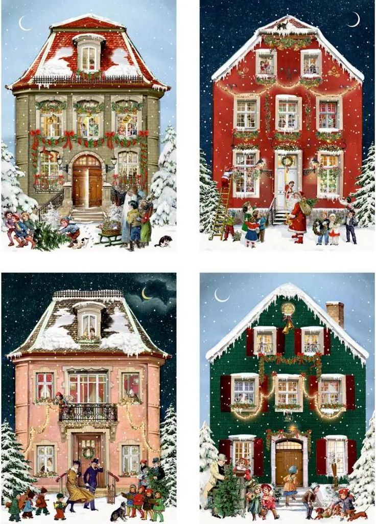 Coppenrath Verlag GmbH & Co.KG Still erleuchtet jedes Haus, Mini-Adventskalender-sortiert (1 Stück) 24