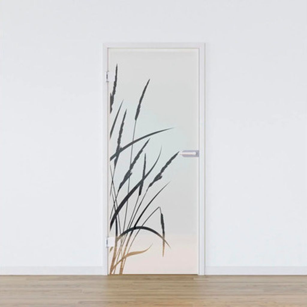 Pertura Glastür Komplettset Glera Blade 02 709x2097x8 mm Links inkl. Beschlag Jonte Studio Business unverschließbar