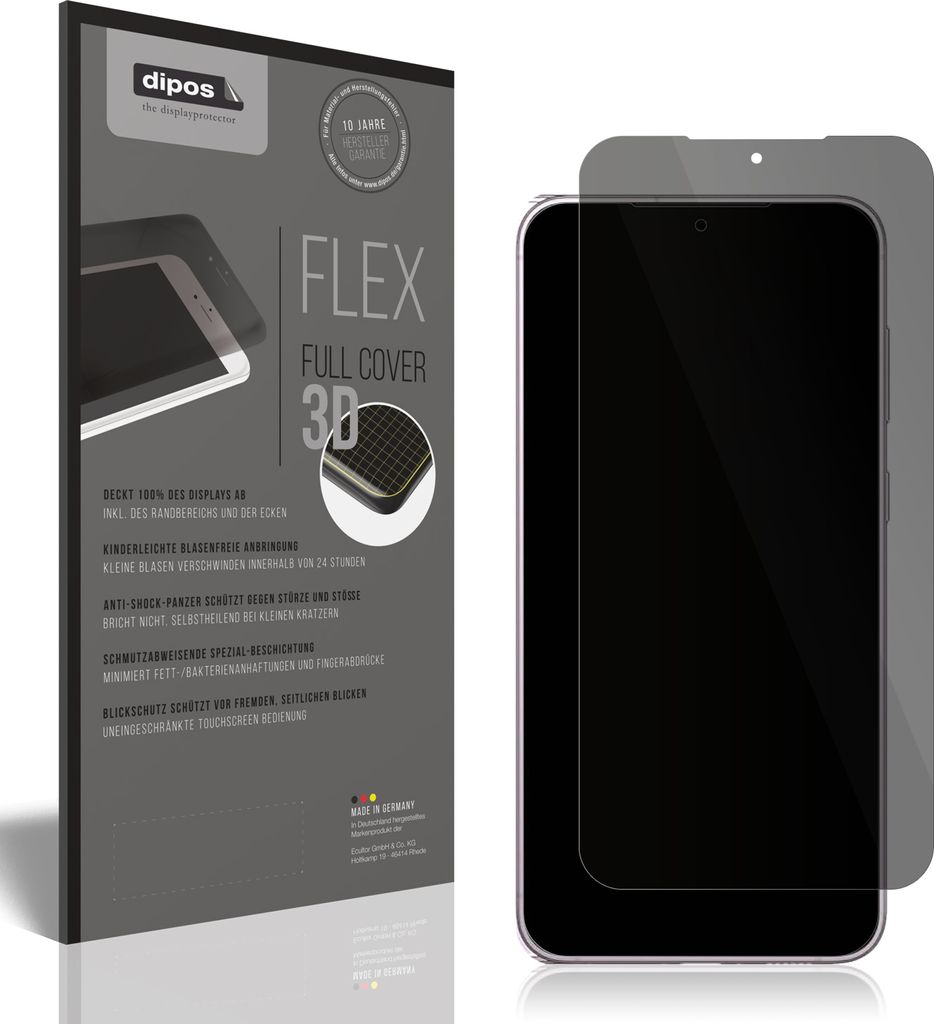 Full Cover Privacy Blickschutzfolie für Samsung Galaxy S23 Plus Folie Anti-Shock