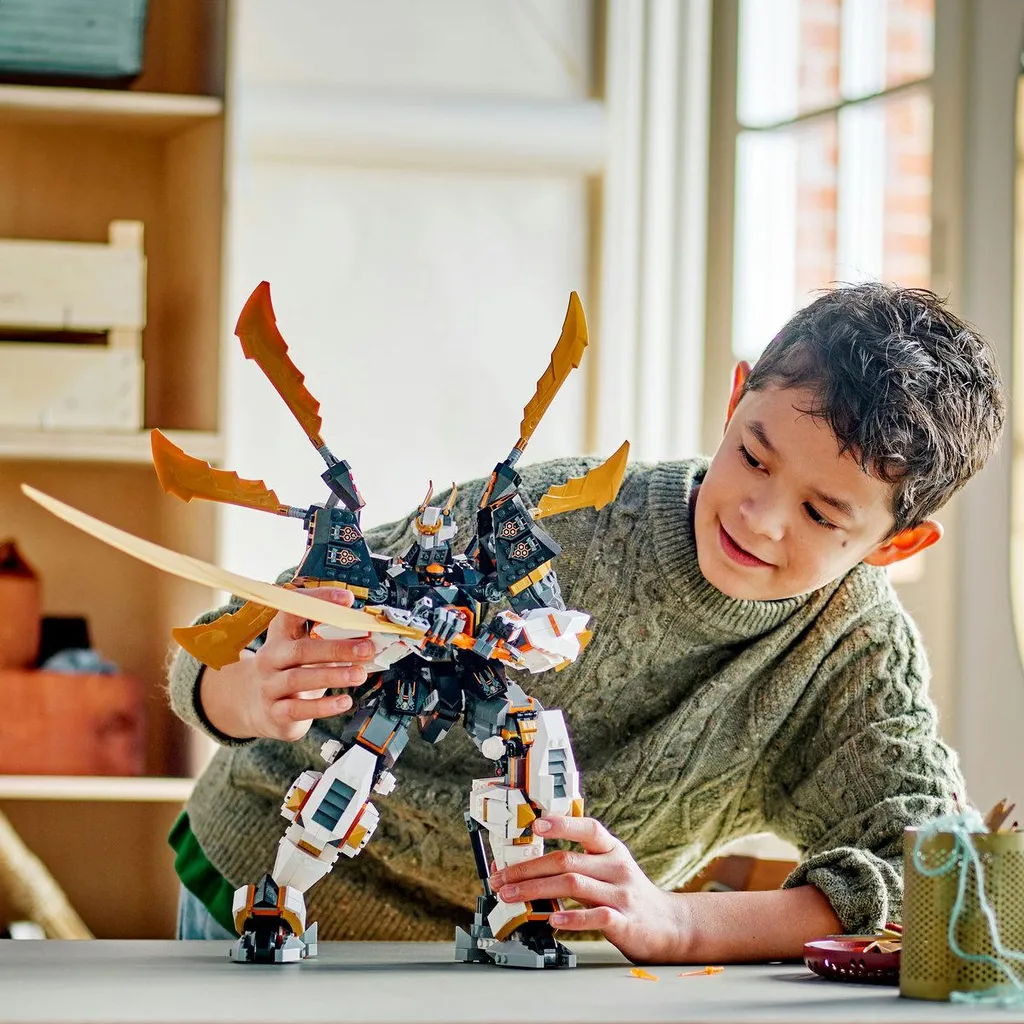 Construction LEGO Ninjago 71821 stable et articulée Robot de Cole - 30