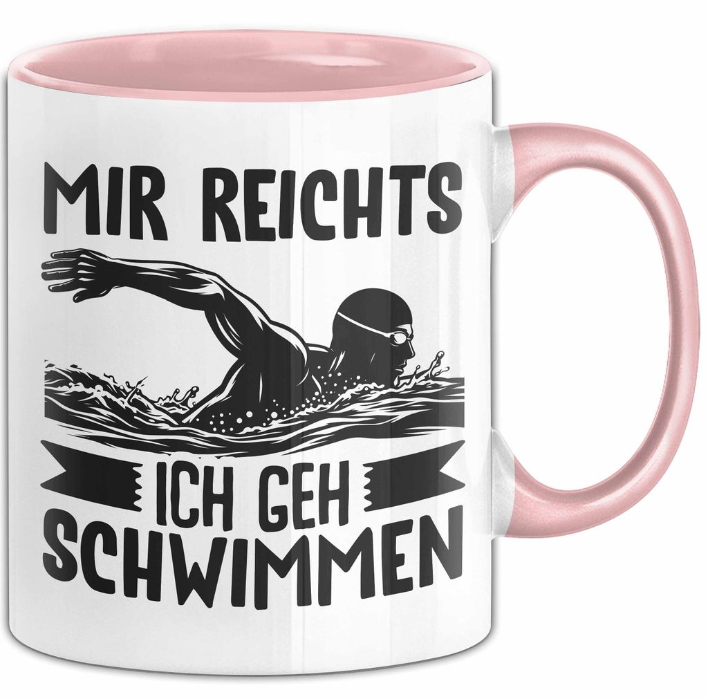 Mir Reichts Ich Geh Schwimmen Tasse Geschenk Für Schwimmer Kaffee-Becher (Rosa)