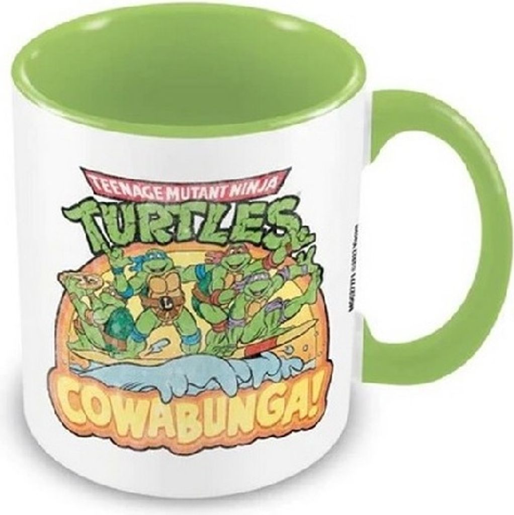 Teenage Mutant Ninja Turtles - Kaffeebecher "Classic Cowabunga" PM6150 (Einheitsgröße) (Grün/Weiß)
