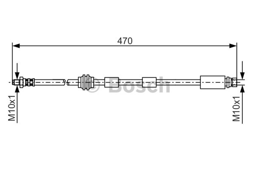 Bosch Bremsschlauch Vorderachse 1 987 476 882