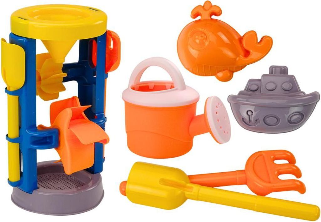 Leantoys Zestaw Do Piasku Du?y M?ynek ?opatka Grabki Konewka Foremki