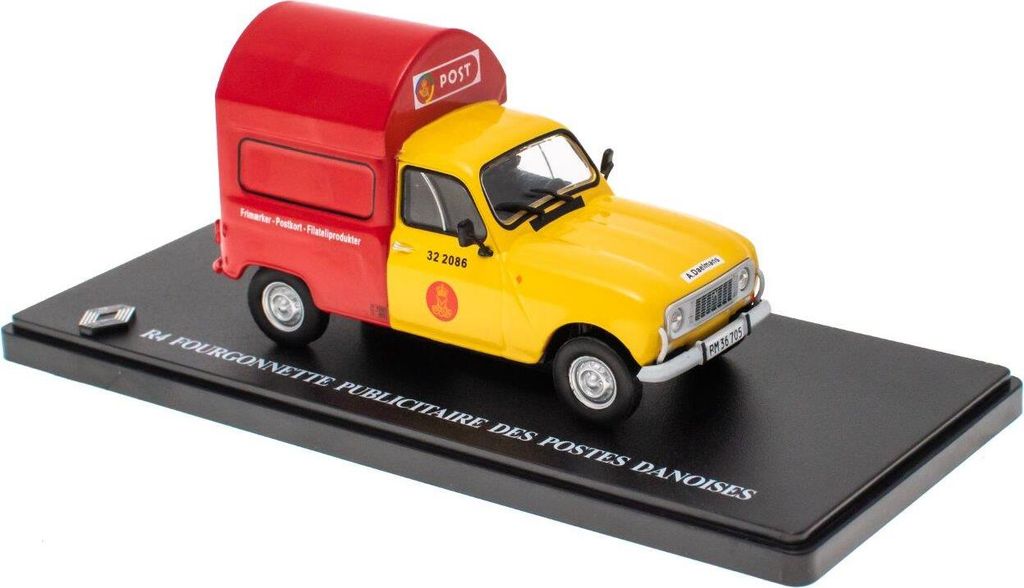 RENAULT 4 Werbe-Van gelb-rot, G110T030, Maßstab1/43, IXO