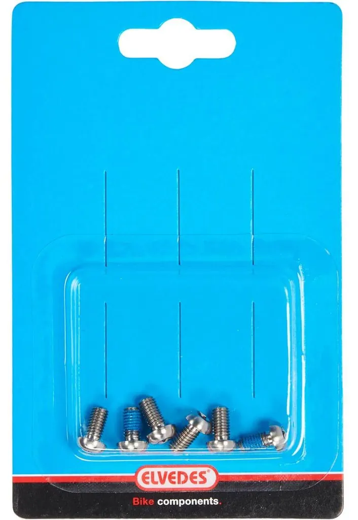 Vis frein à disque titane Elvedes ultra légères Torx Argent lot de 6 pcs