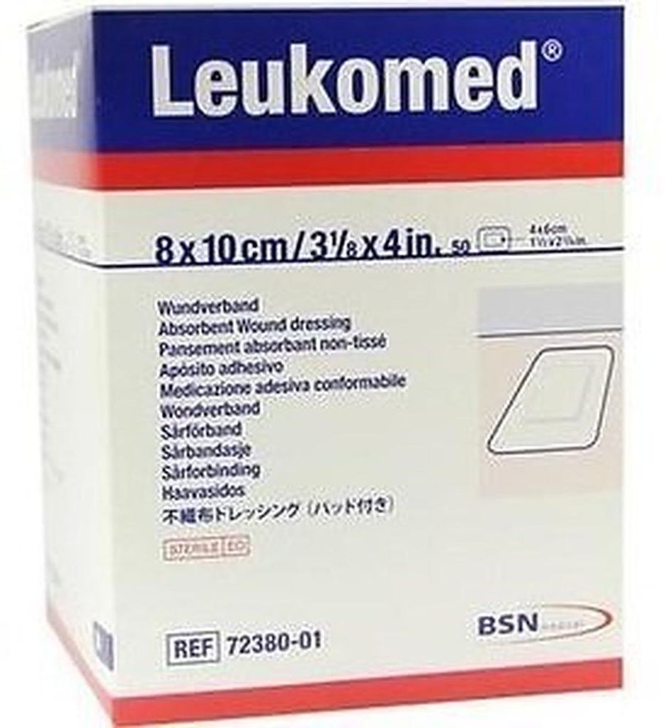 Leukomed steriel, 10x8 cm (50 stuks) Productafbeelding 