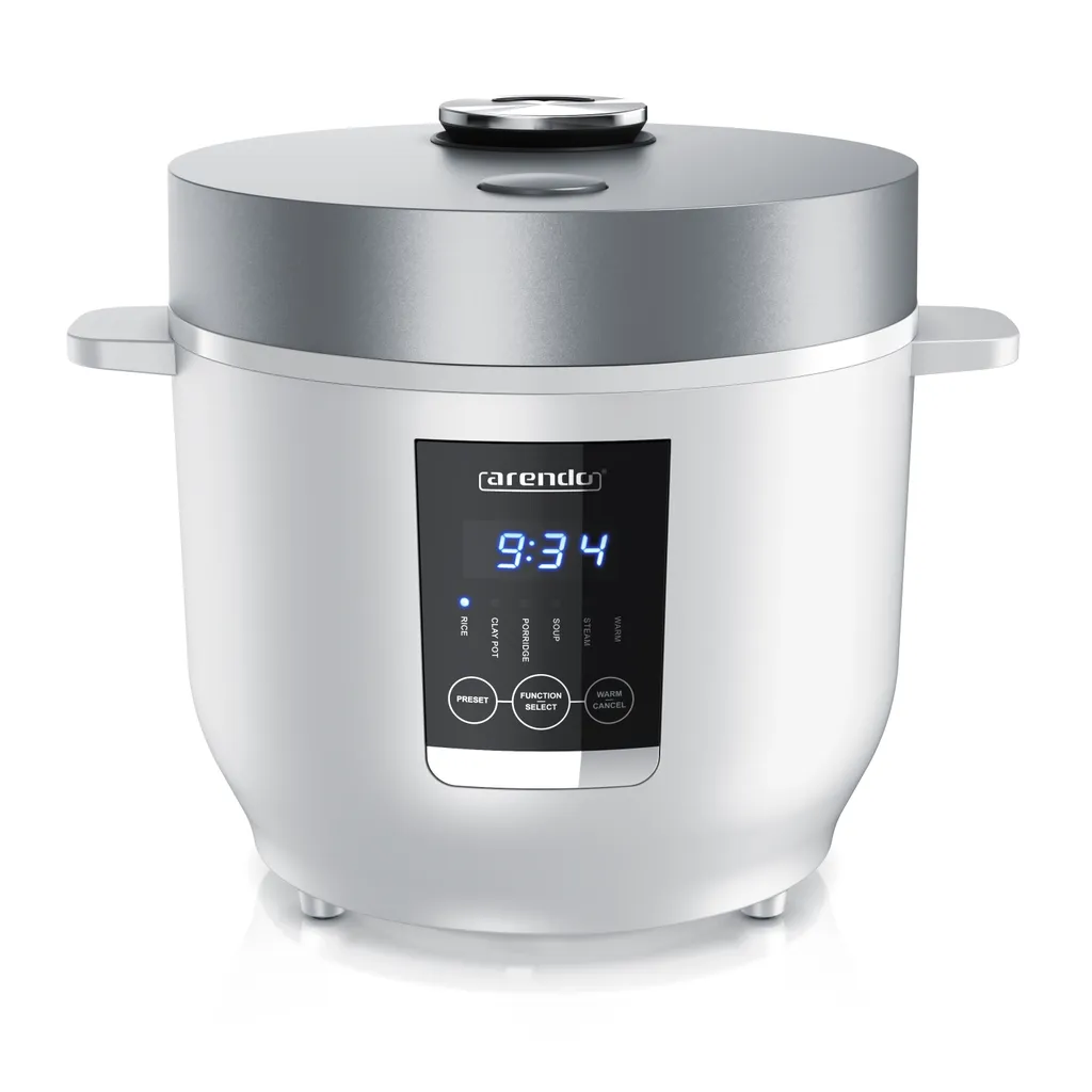 Rice cooker Arendo 2L programmable pour cuisson riz parfaite en famille