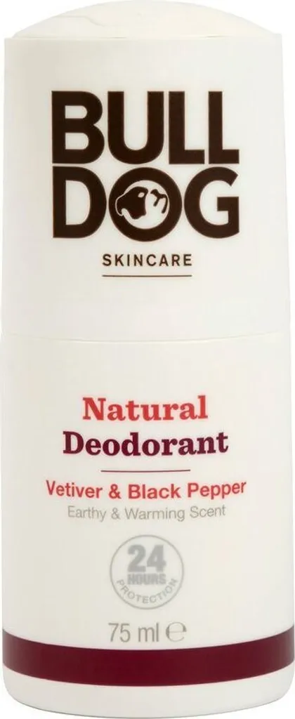Déodorant Bulldog Vétiver Poivre Noir 75 ml sans Sels d'Aluminium Stick