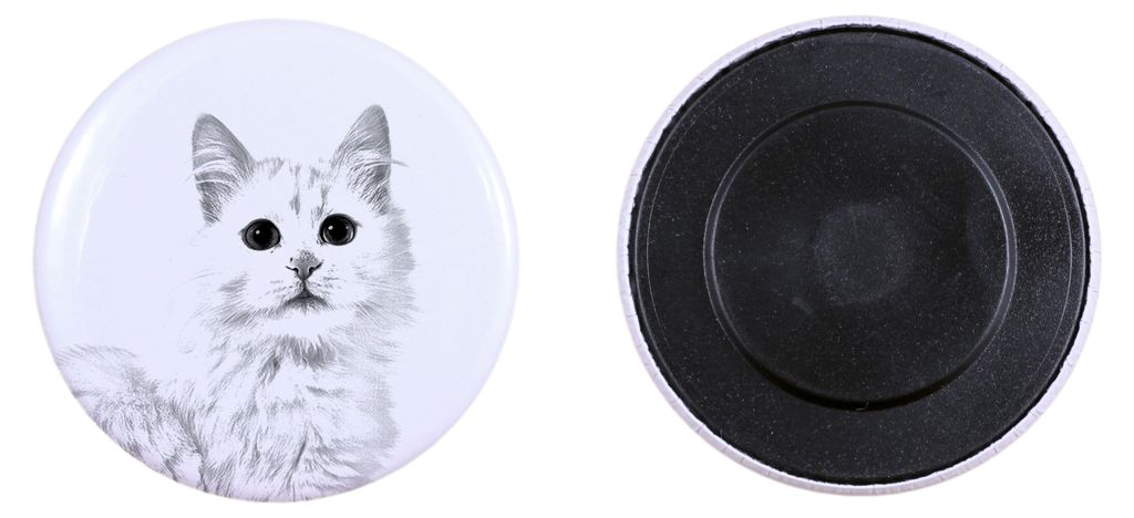 Türkisch Van Katze - Sammlung von einzigartigen Magneten, eigenes Foto, Marke Art-Dog
