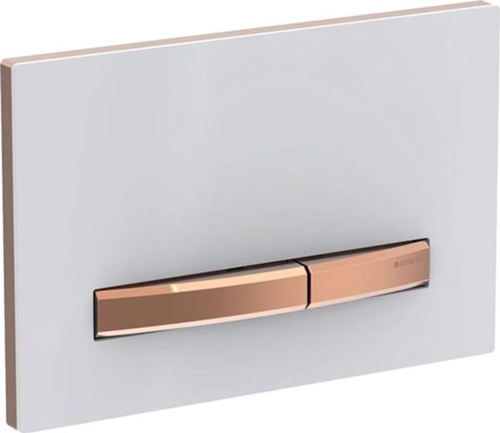 Geberit Sigma50 Betätigungsplatte für 2-Mengen-Spülung, Metallfarbe rotgold, eckig, 115.670.11.2