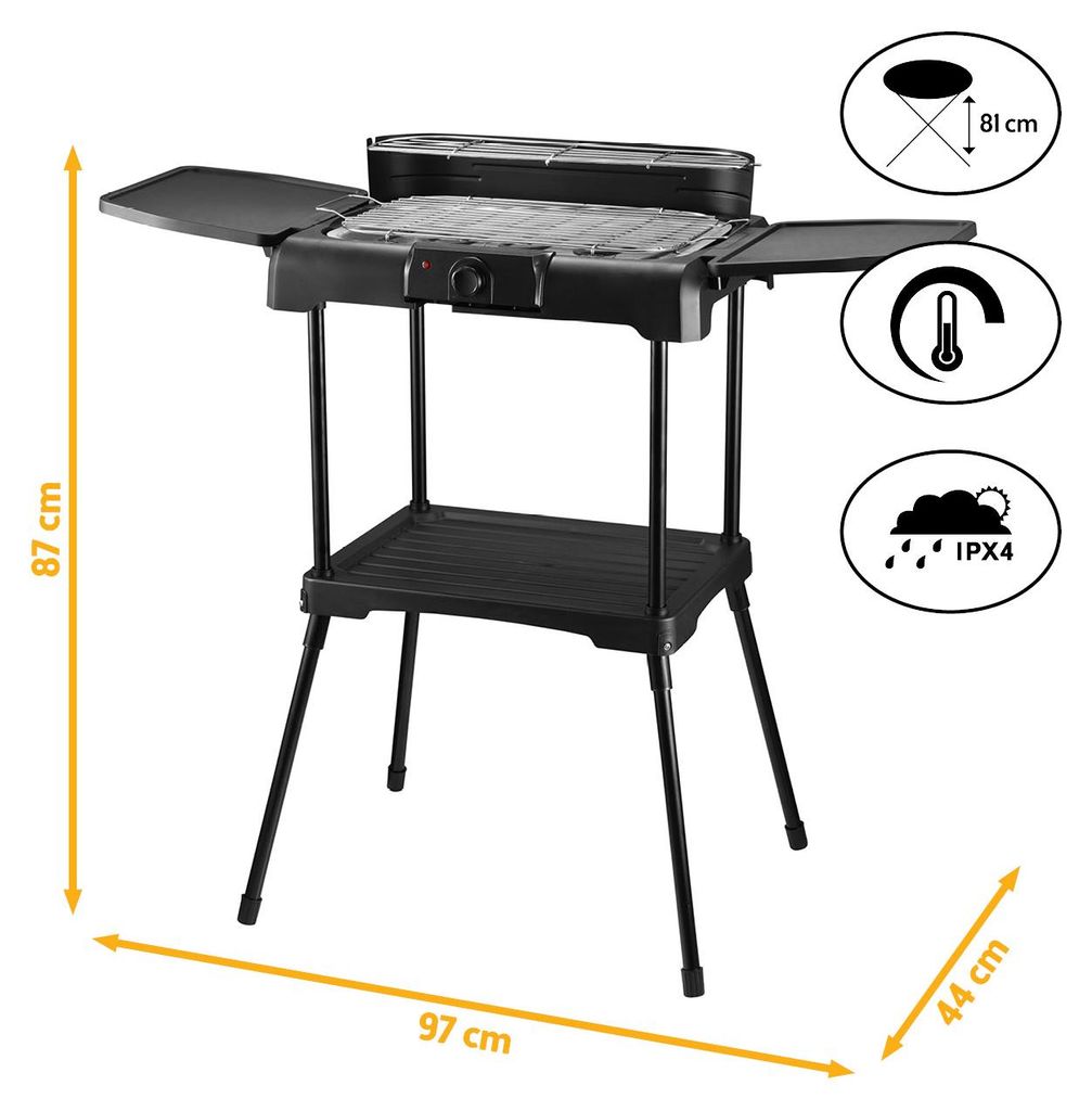 TZS First Austria - 2-in-1 Elektro-Standgrill - 2200W - Produktbild 