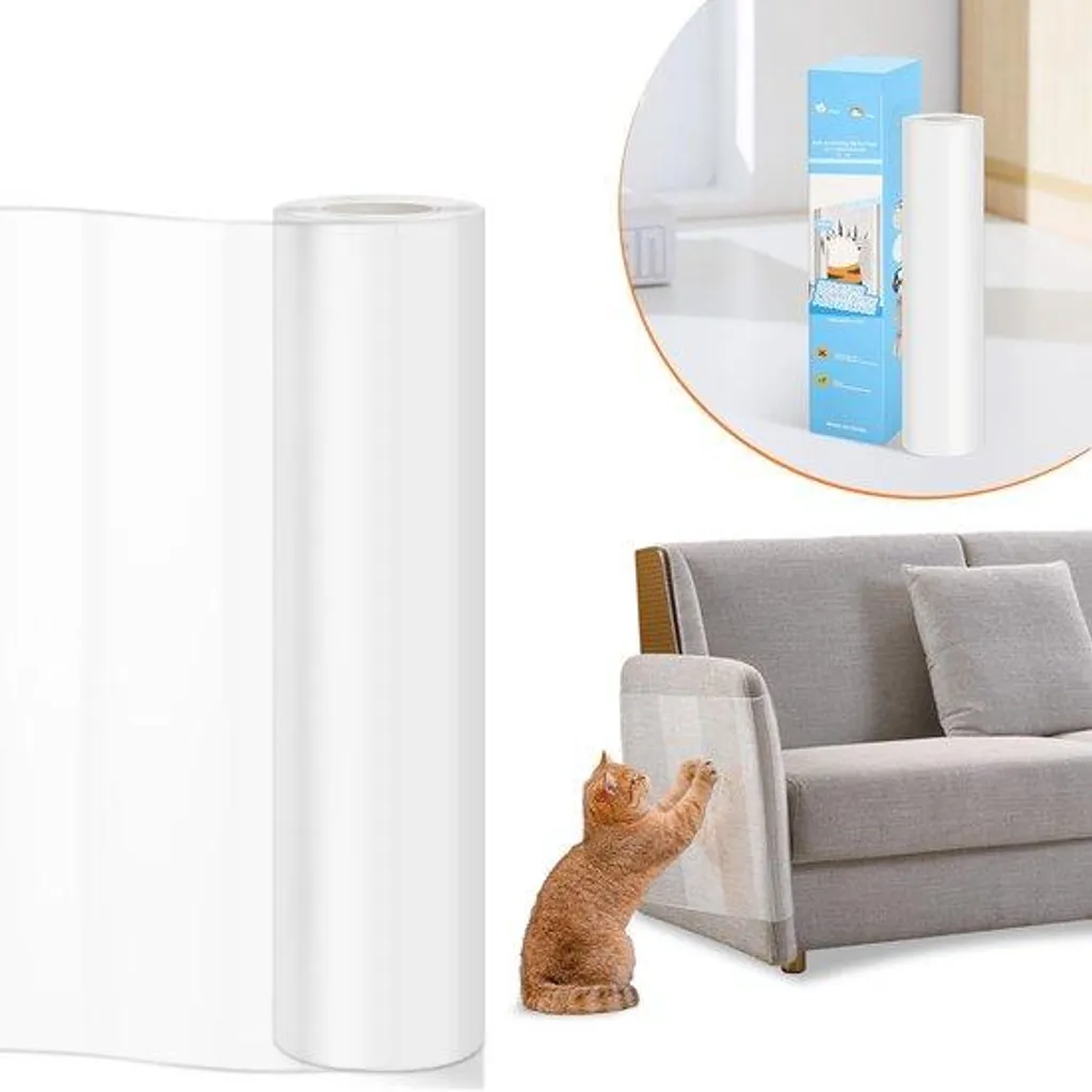 Film de protection pour chats 5 x 20 cm transparent lot de 10 pièces