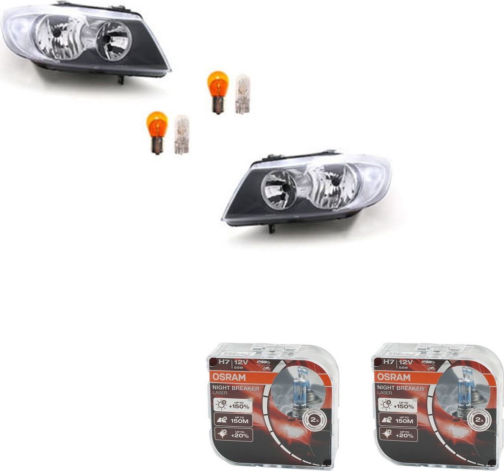 Scheinwerfer + Osram Night Breaker Laser passend für BMW 3 E90 E91 05-08 Satz L R 63116942721 63116942747 6942721 6942747 63116942722 631169427 Johns