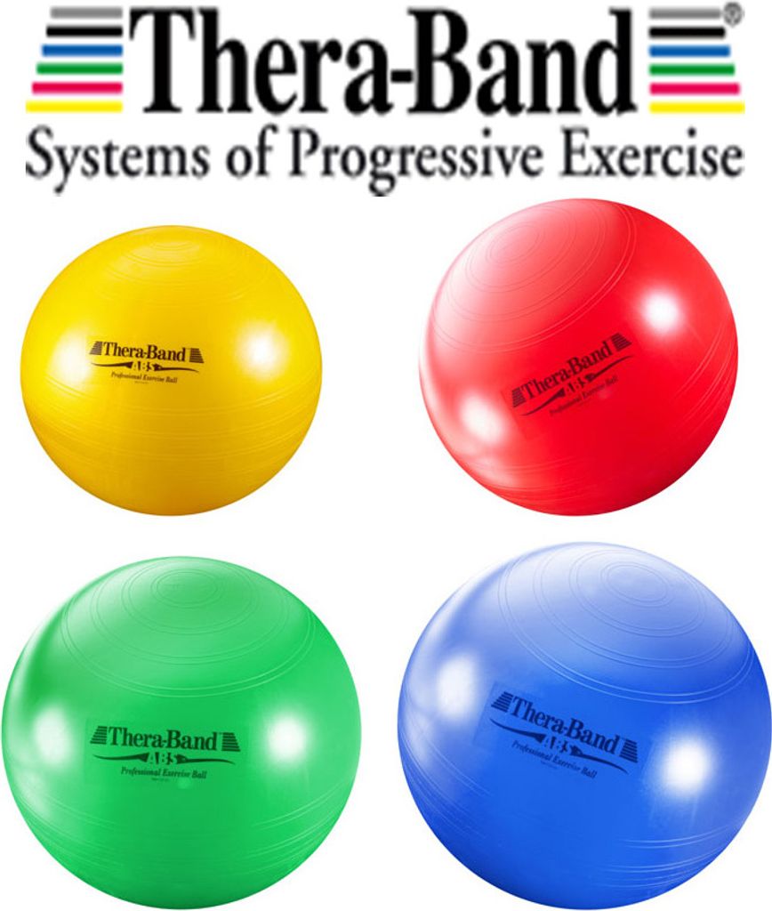 Thera-Band Gymnastikball ABS Antiburst 45cm-75cm Gelb - 45cm