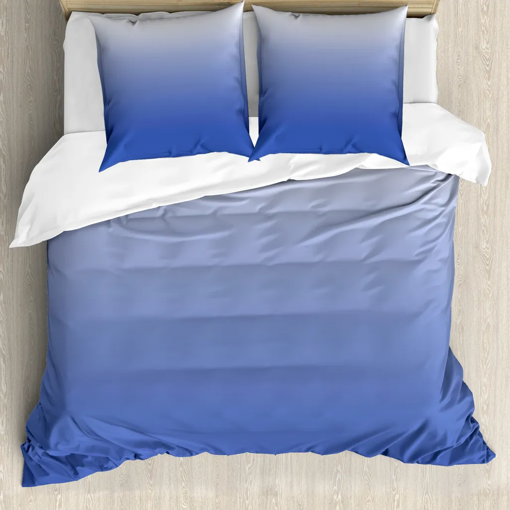 Copripiumino Design Moderno ABAKUHAUS 200x200 Blu e Viola Ombre