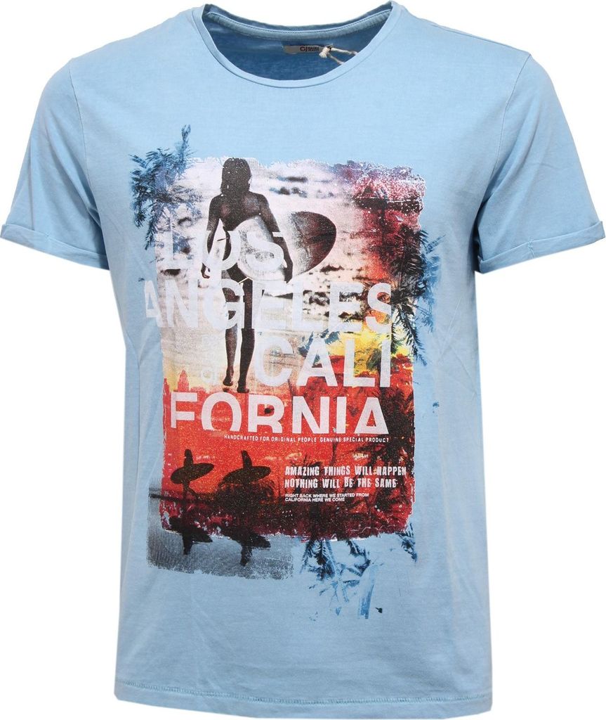 9412K GAUDI' JEANS Baumwoll-T-Shirt mehrfarbig Mann