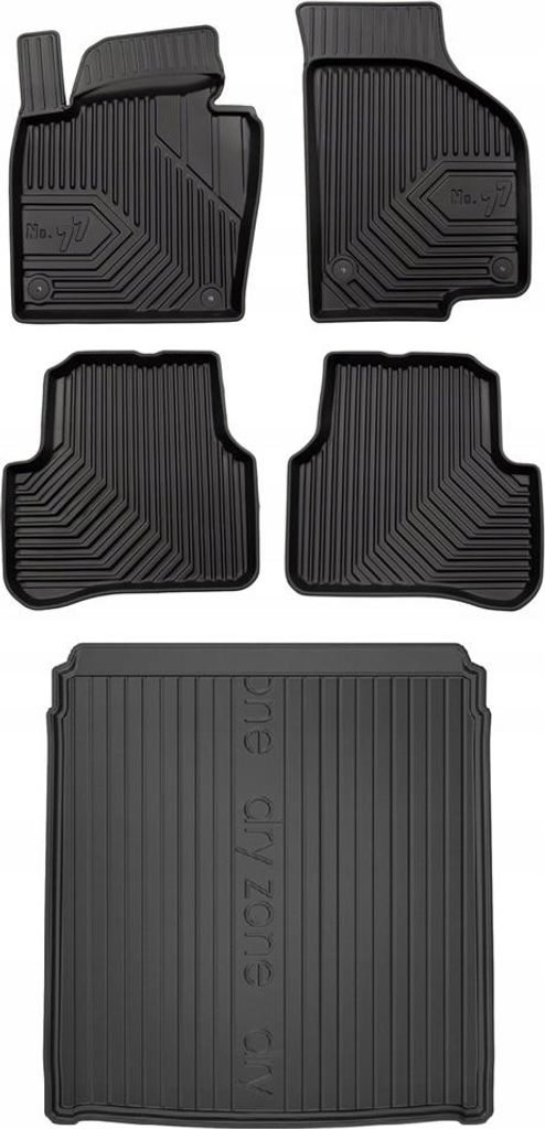 SET 77 Fußmatten und Fußmatte VW CC Fastback 2012-2016 sw