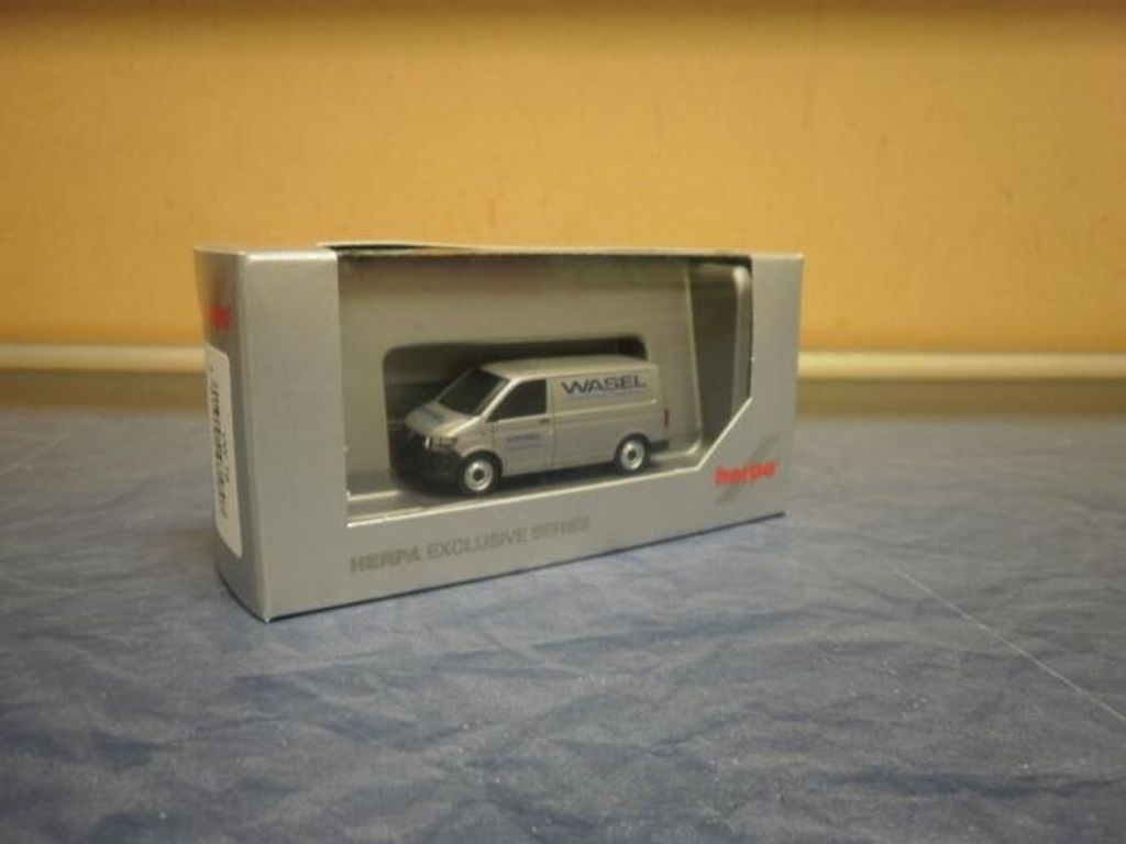 Herpa VW T6 Kasten Wasel Krane Servicefahrzeug silber 935807