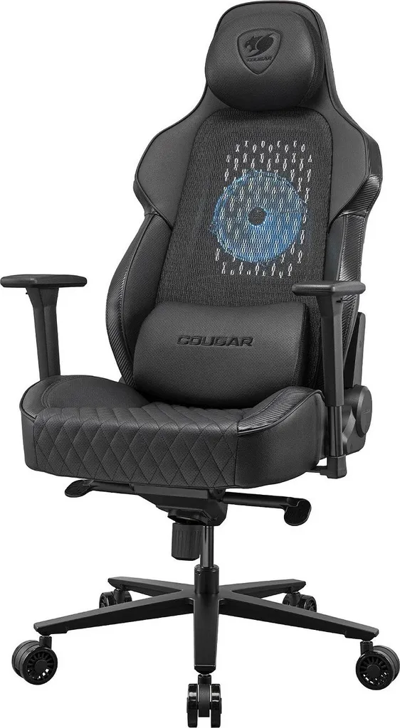 Chaise Gaming COUGAR NxSys Aero Noire avec Ventilateur ARGB Intégré