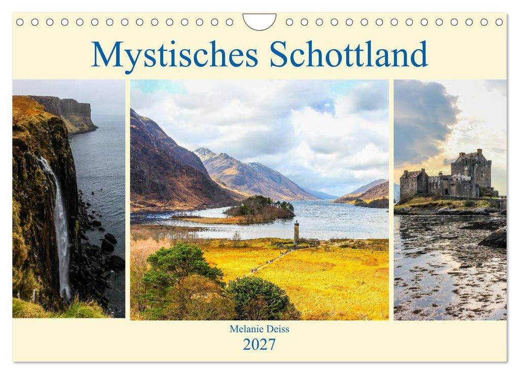 Mystisches Schottland (Wandkalender 2027 DIN A4 quer), CALVENDO Monatskalender