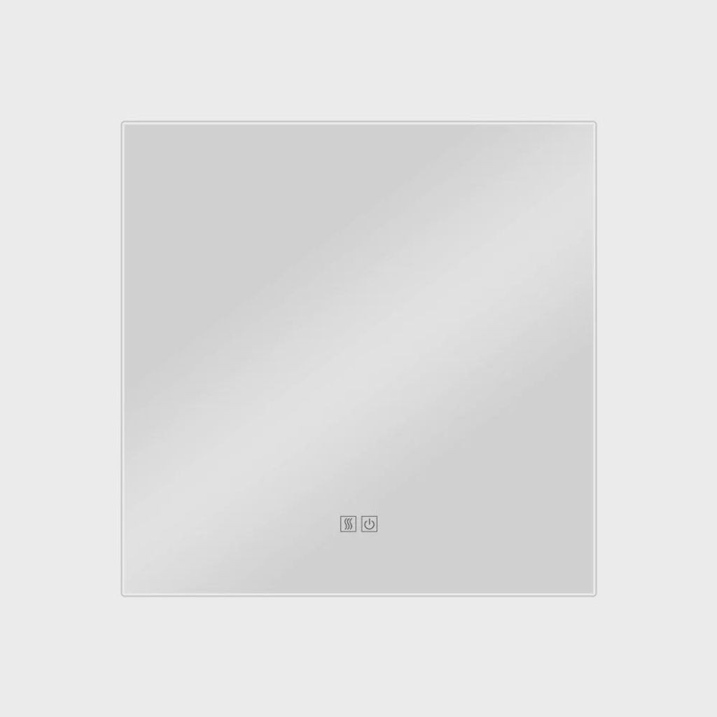 Lux Vanity LV-2713: Anti-Fog Wall-Mounted Square Bathroom Mirror with Lights Backlit - 60 x 60cm