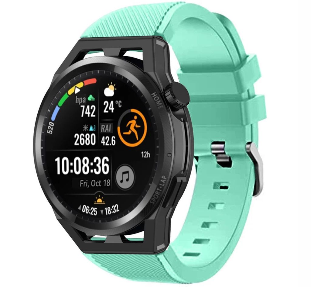 Strap-it Huawei Watch GT Schnallenarmband Silikon (Aqua)