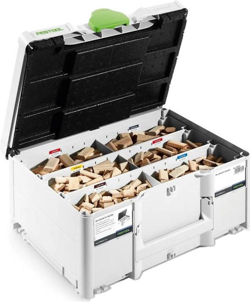 Festool DOMINO Dübel Buche Sortiment stabile Verbindungen schnell griffbereit