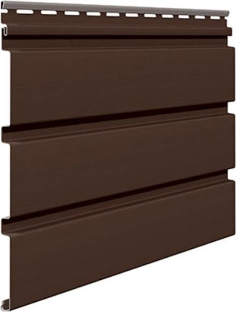 VILO Kunststoffpaneele - Deckenpaneele für Innen und Außen, Dachpaneele - Holzoptik - Braun, Lange 2,7 m, 10 Stück, SV-08