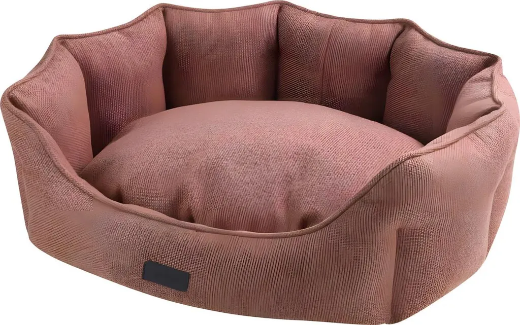 Couchage Nobby ANDA ovale rouge - Lit rembourré grand confort 86x70x24cm