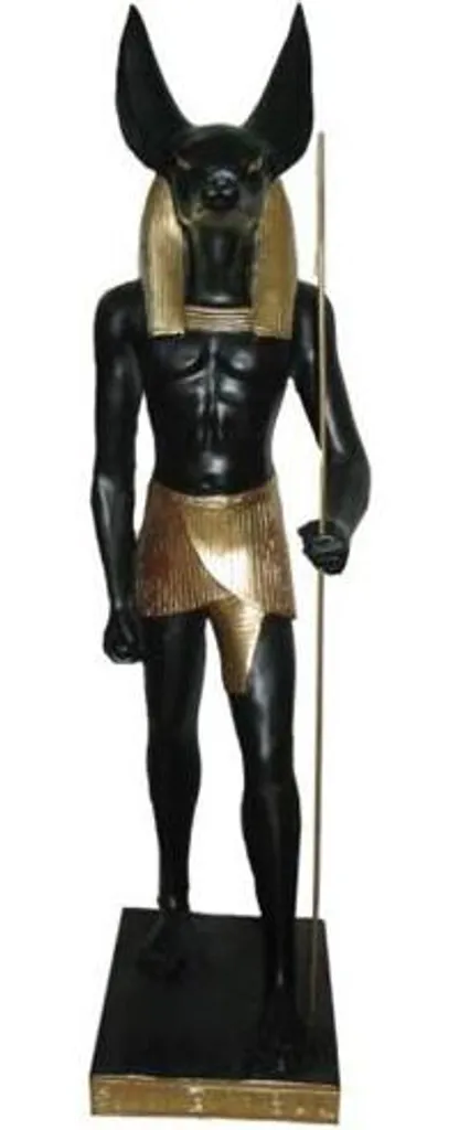 Décoration Égypte Statue Anubis 62 cm - Idéal pour Salon ou Bureau