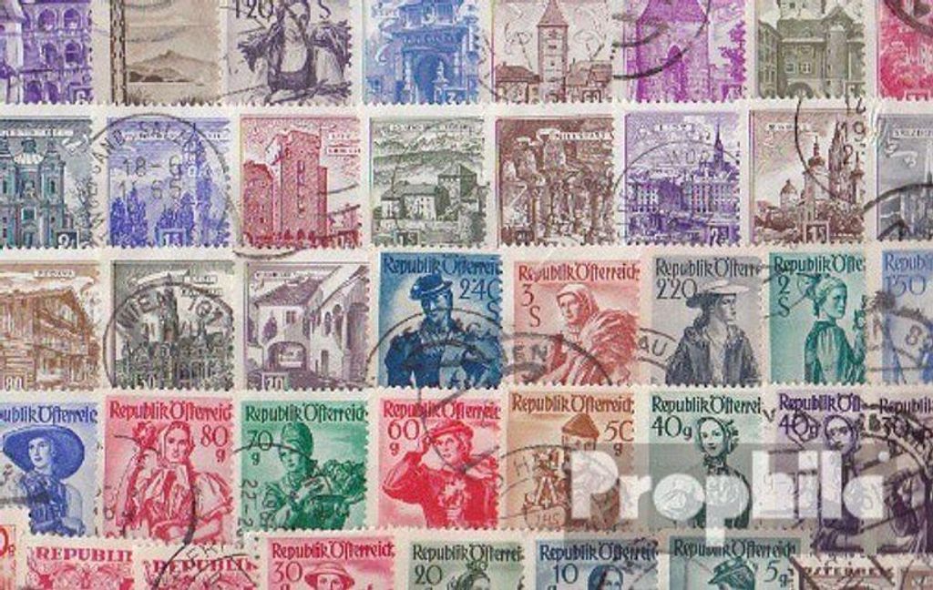 Briefmarken Österreich 150 verschiedene Marken Produktbild 