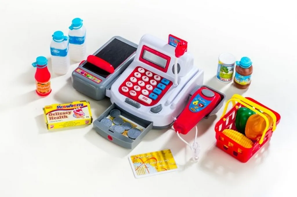 Caisse enregistreuse Teddies 30cm robuste et interactive pour le plaisir - 2